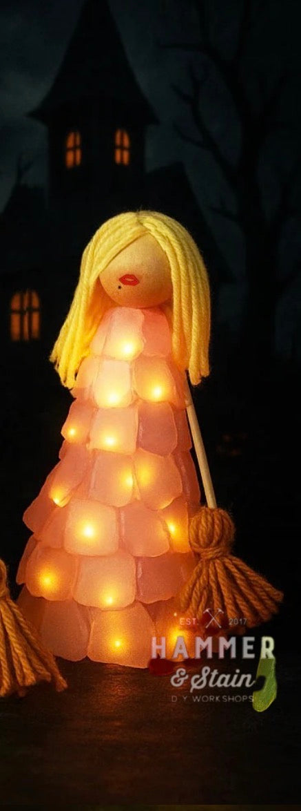 10/21/25 DIY Sanderson Sister Trio Sea Glass Trees at Norse Brewing Longhouse in Zebulon,NC