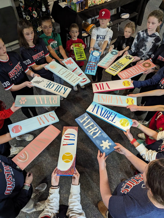 Hammer Kids - Name signs
