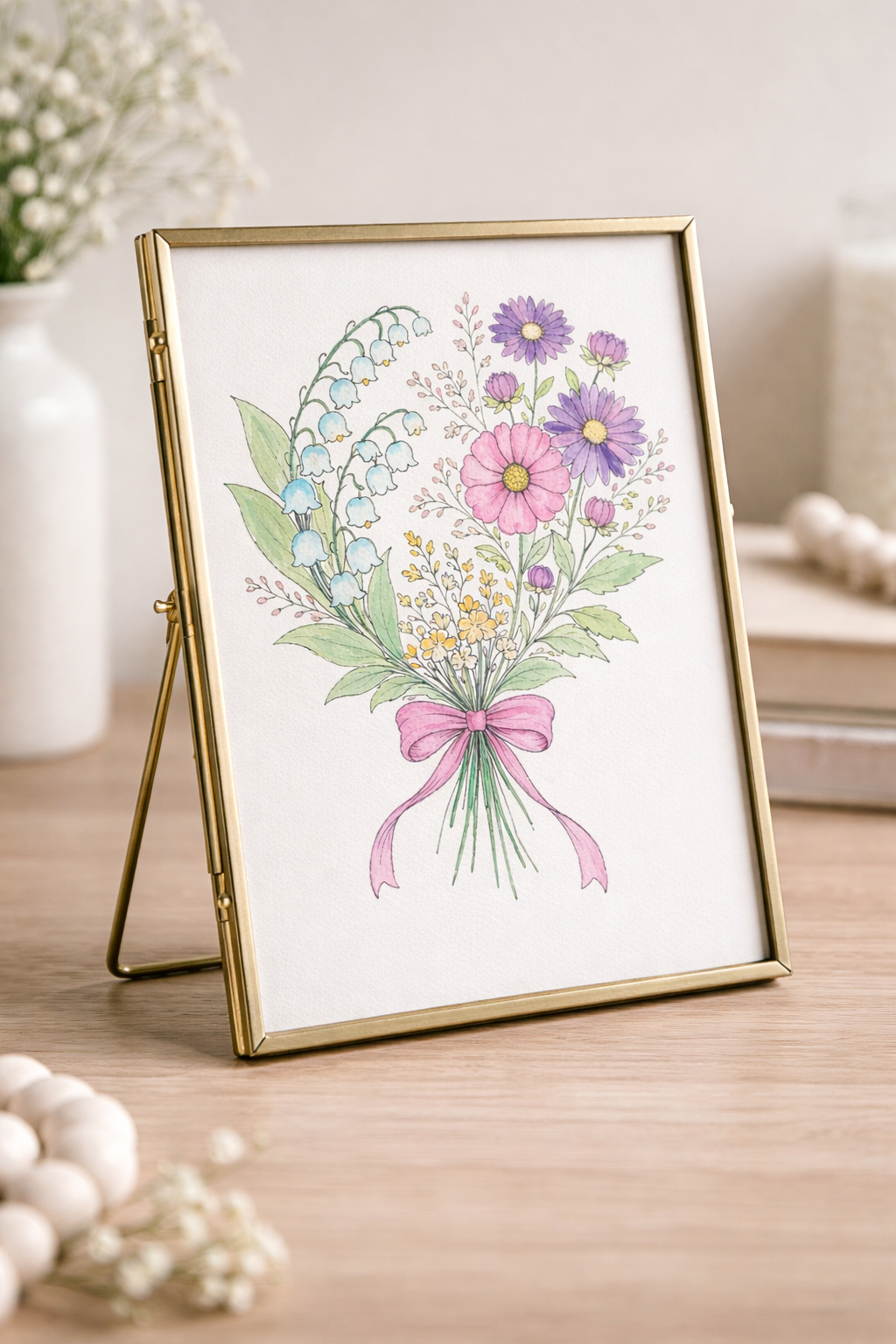 05/09/2025 Watercolor Birth Month Flowers Workshop Home Studio Edition