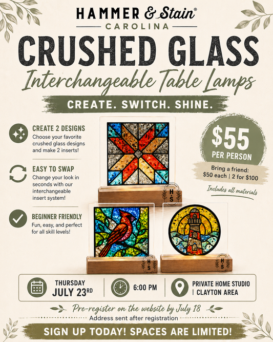 07/23/26 : HSC Crushed Glass Interchangeable Table Lamp Workshop