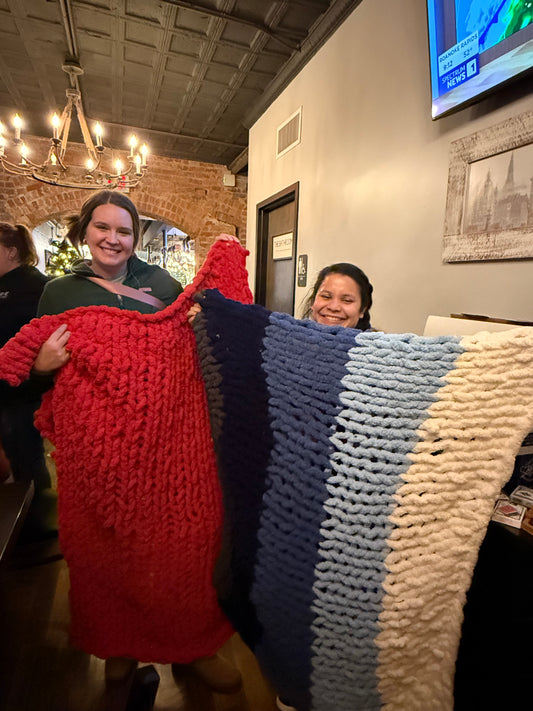 01/24/26 Cozy Knit Winter Blankets at Wendell Falls Community