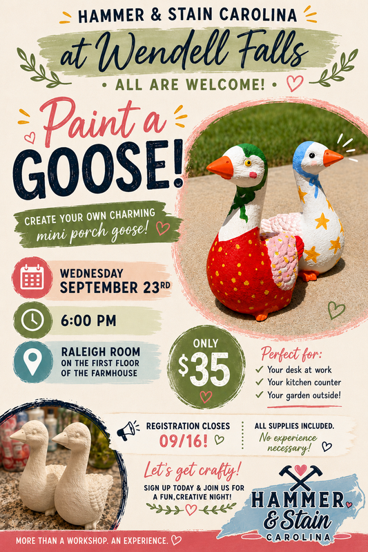 09/23/26 Paint A Goose at Wendell Falls