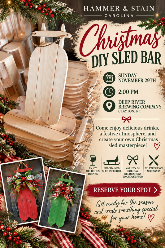 HSC: DIY Sled Bar @ Deep River Brewing Company in Clayton
